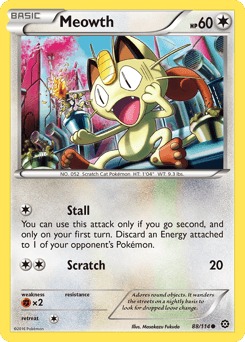 Meowth Steam Siege card
