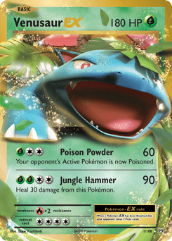 Venusaur-EX Evolutions card