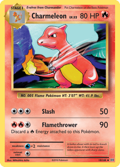 Charmeleon Evolutions card