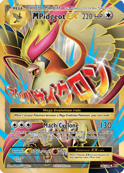 M Pidgeot-EX Evolutions card