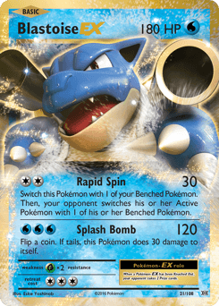 Blastoise-EX Evolutions card