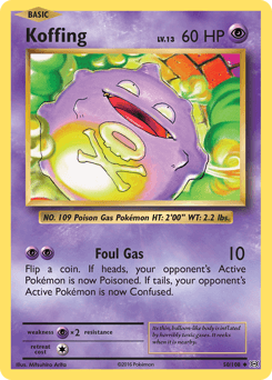 Koffing Evolutions card