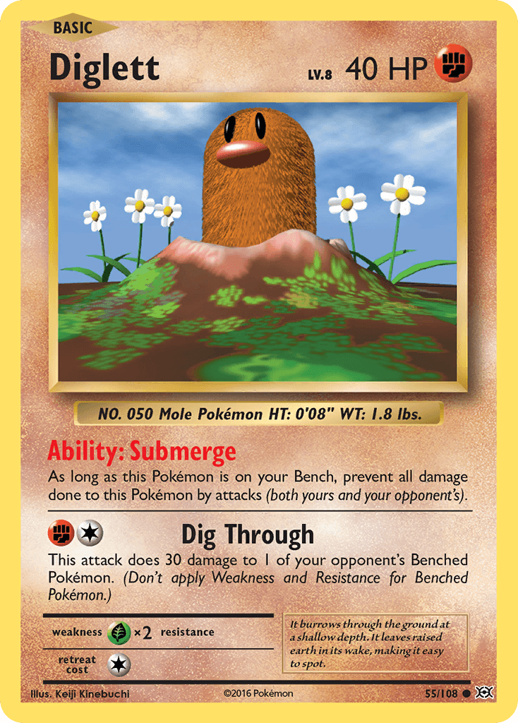 Diglett Evolutions card