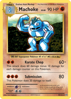 Machoke Evolutions card