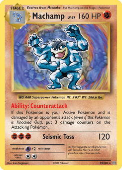 Machamp Evolutions card