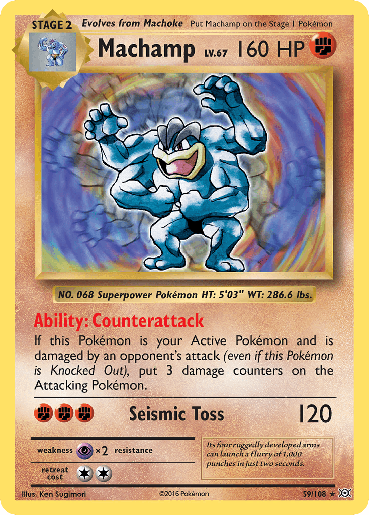 Machamp Evolutions card