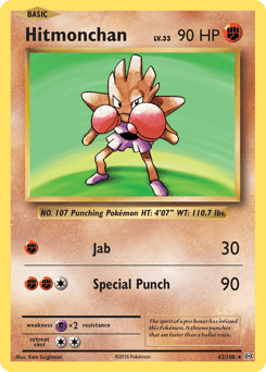 Hitmonchan Evolutions card