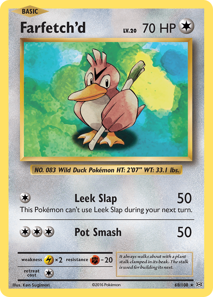 Farfetch'd Evolutions card
