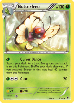 Butterfree Flashfire card