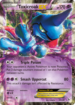 Toxicroak-EX Flashfire card