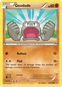 Geodude Flashfire card