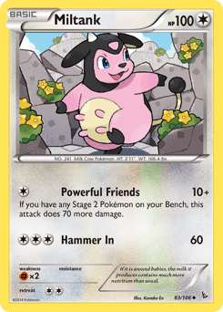 Miltank Flashfire card