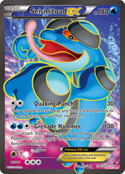 Seismitoad-EX Furious Fists card
