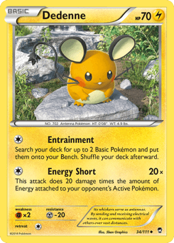 Dedenne Furious Fists card