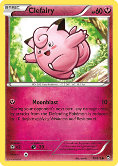 Clefairy Furious Fists card