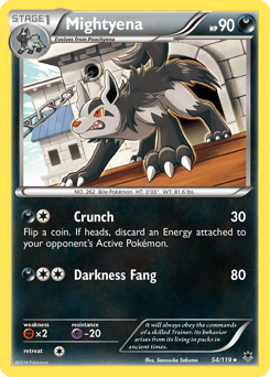 Mightyena Phantom Forces card