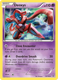 Deoxys Roaring Skies card