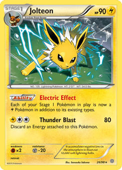 Jolteon Ancient Origins card