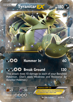 Tyranitar-EX Ancient Origins card