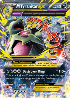 M Tyranitar-EX Ancient Origins card