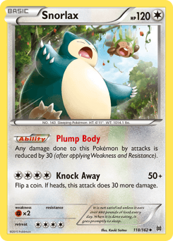 Snorlax BREAKthrough card