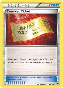 Reserved Ticket BREAKthrough card