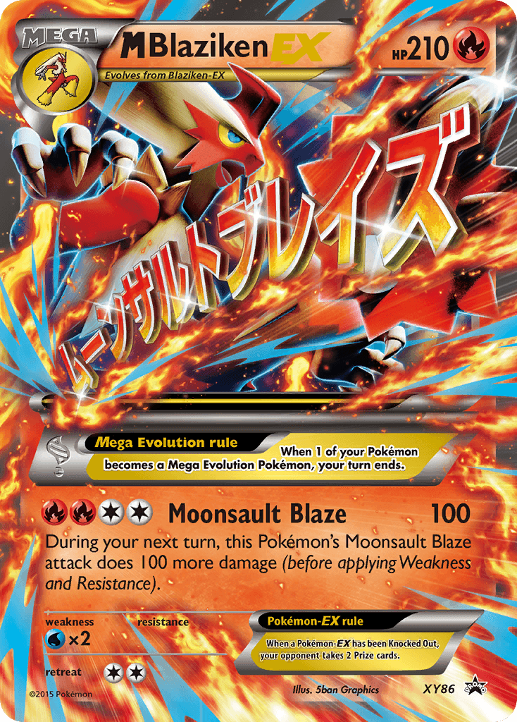 M Blaziken-EX XY Black Star Promos card