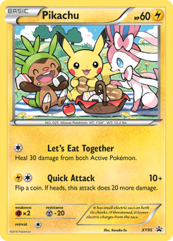 Pikachu XY Black Star Promos card
