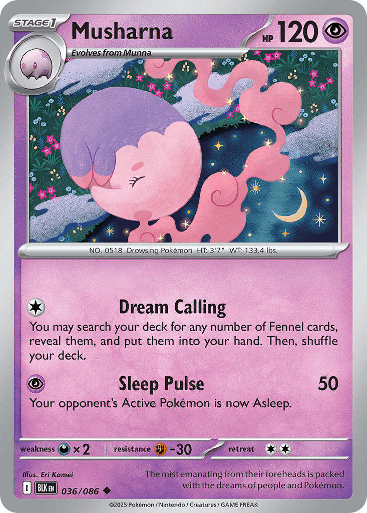 Musharna Black Bolt card