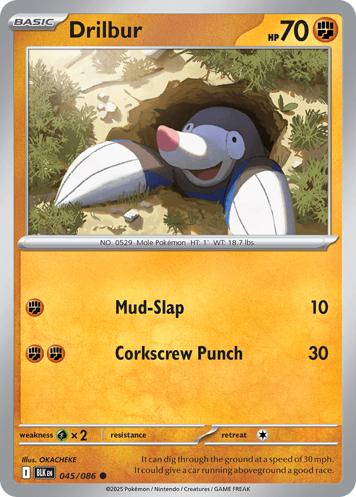 Drilbur Black Bolt card