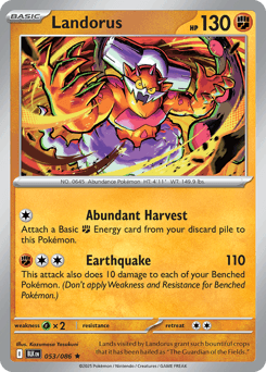 Landorus Black Bolt card