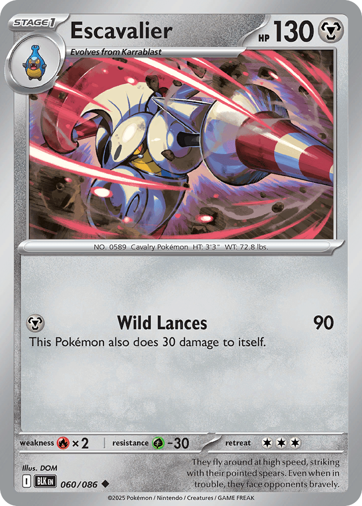 Escavalier Black Bolt card