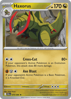Haxorus Black Bolt card