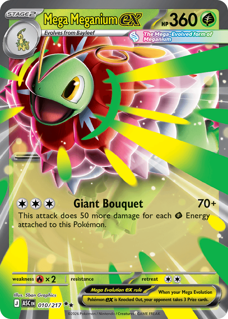 Mega Meganium ex Ascended Heroes card