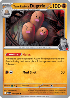 Team Rocket's Dugtrio Ascended Heroes card