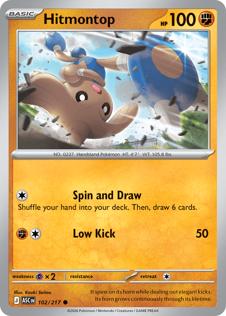 Hitmontop Ascended Heroes card