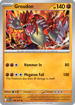 Groudon Ascended Heroes card