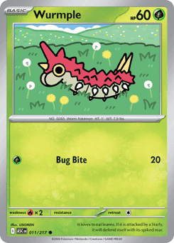 Wurmple Ascended Heroes card