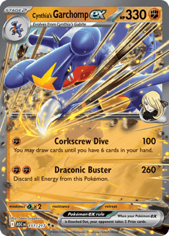 Cynthia's Garchomp ex Ascended Heroes card