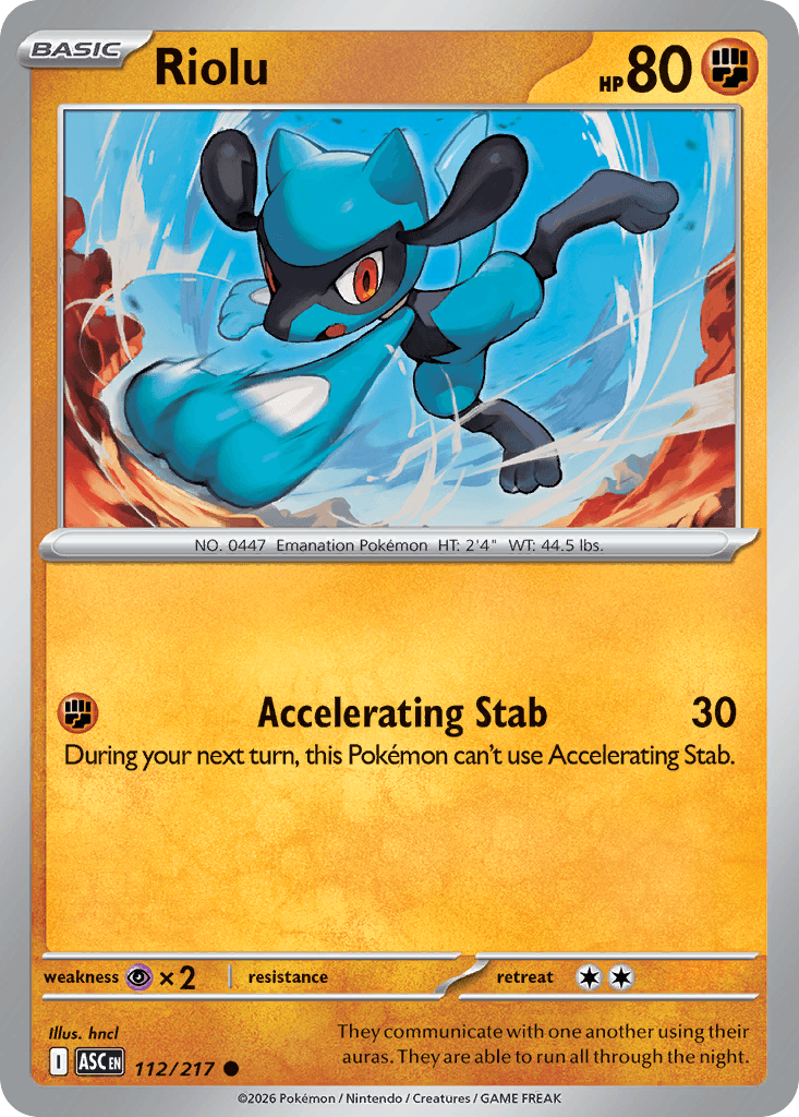 Riolu Ascended Heroes card