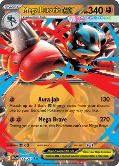 Mega Lucario ex Ascended Heroes card