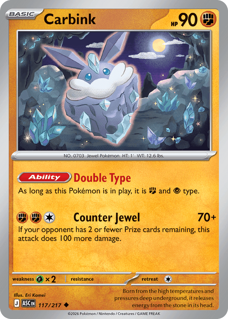 Carbink Ascended Heroes card