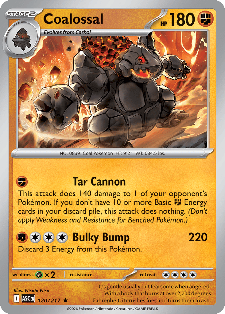 Coalossal Ascended Heroes card