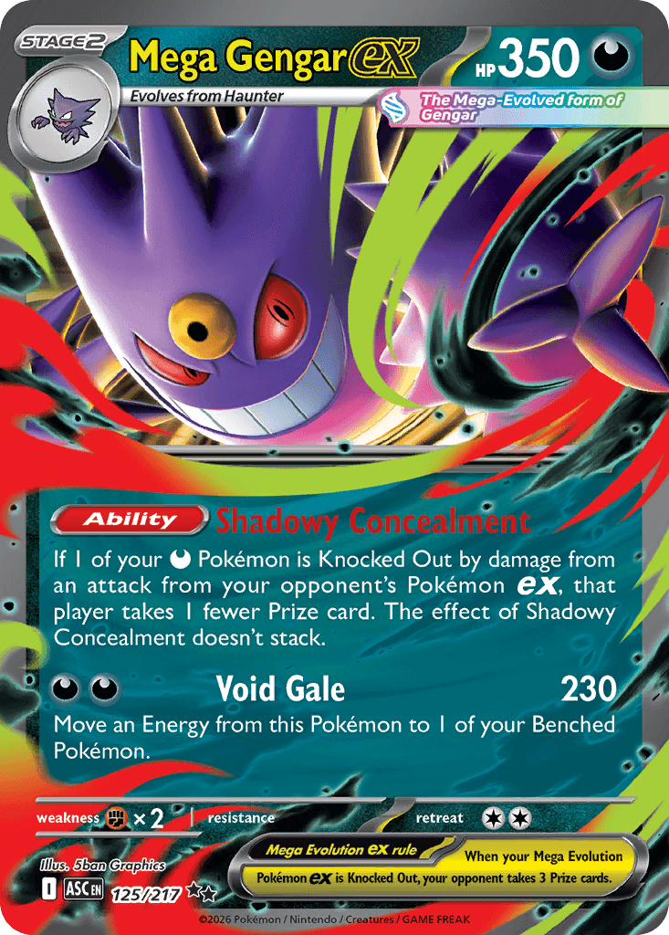 Mega Gengar ex Ascended Heroes card