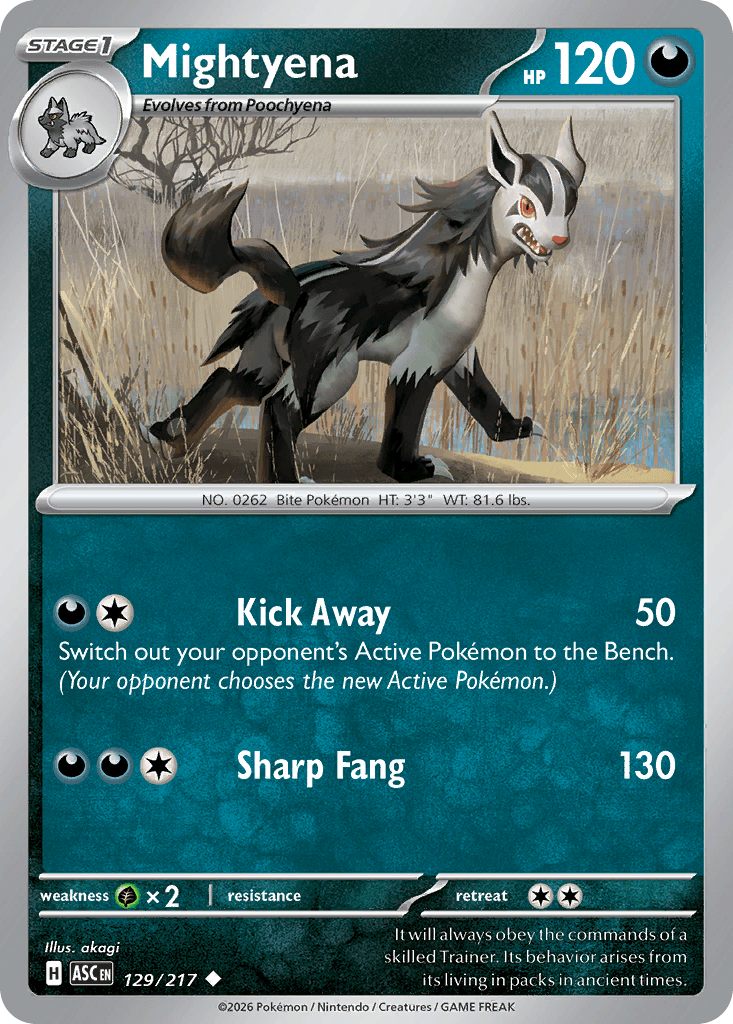 Mightyena Ascended Heroes card