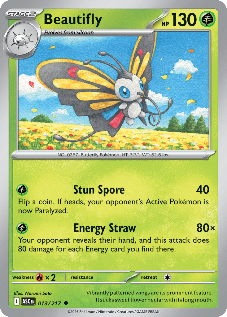 Beautifly Ascended Heroes card