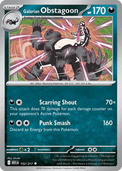 Galarian Obstagoon Ascended Heroes card