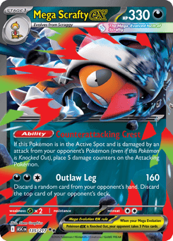 Mega Scrafty ex Ascended Heroes card