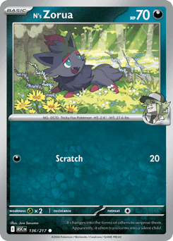 N's Zorua Ascended Heroes card