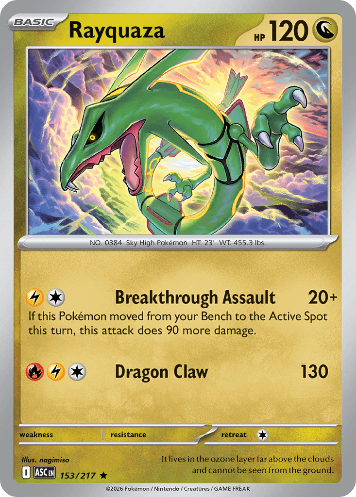 Rayquaza Ascended Heroes card